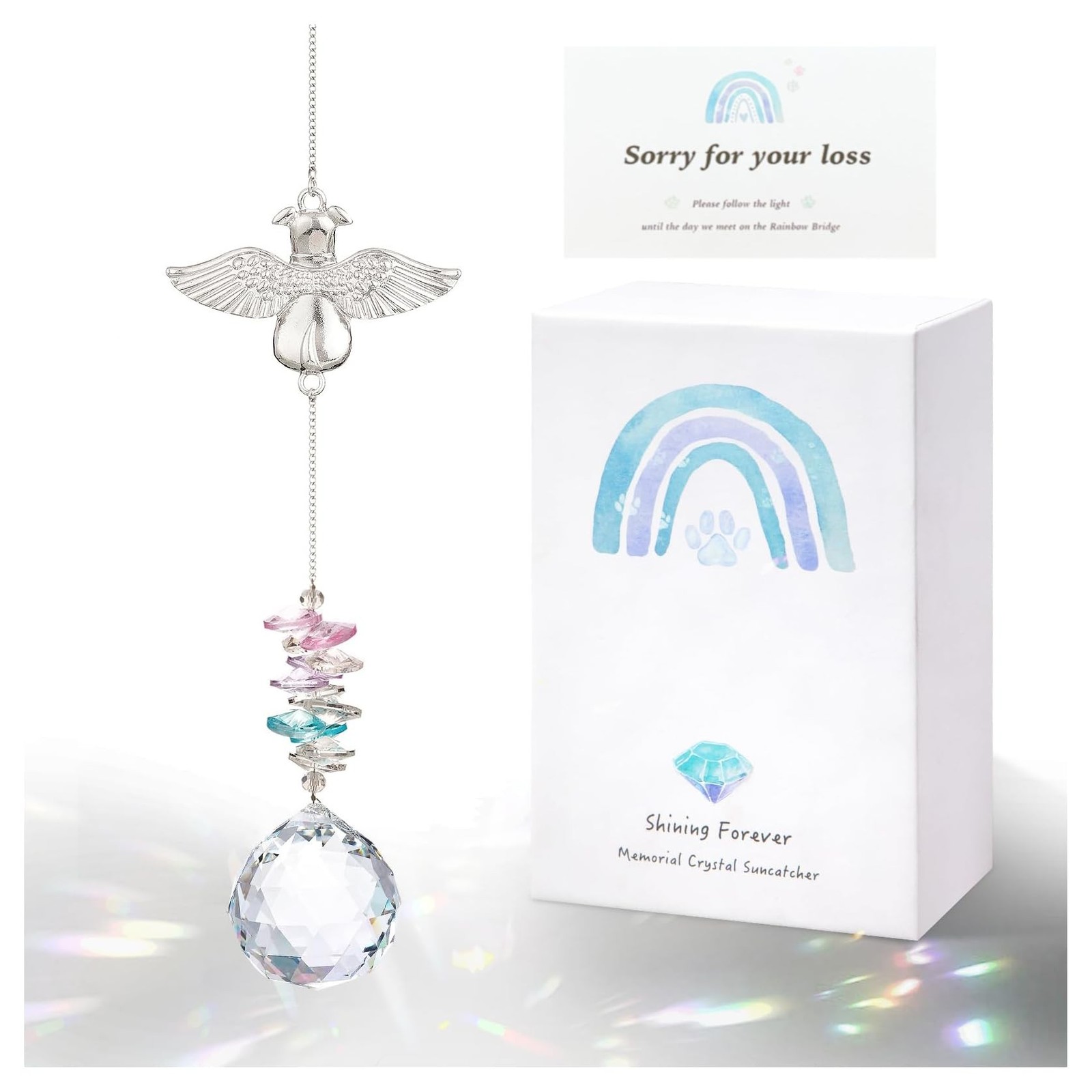 Loss of Dog Sympathy Gift, Dog Memorial Suncatcher, Pet Loss Sympathy Gifts |…