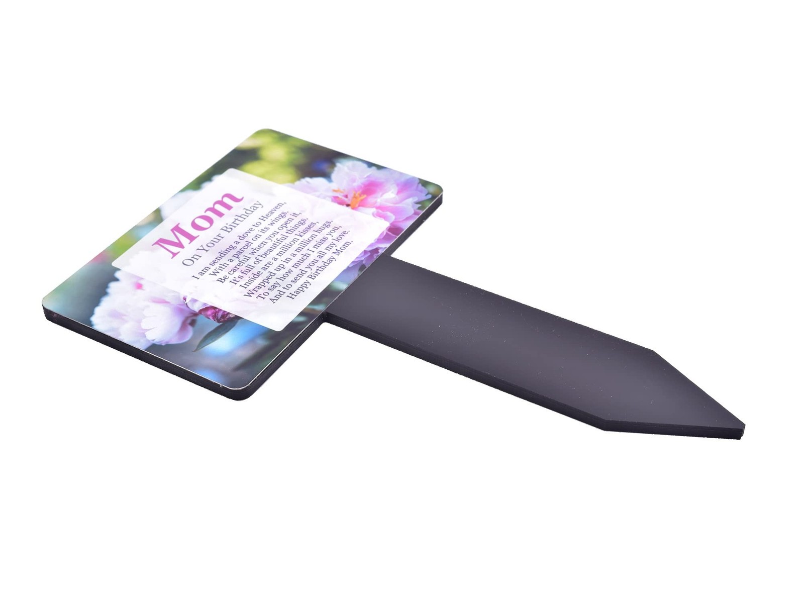 ‘Mom On Your Birthday’ Memorial – Sublimated Aluminium Memorial Plaque, mount…