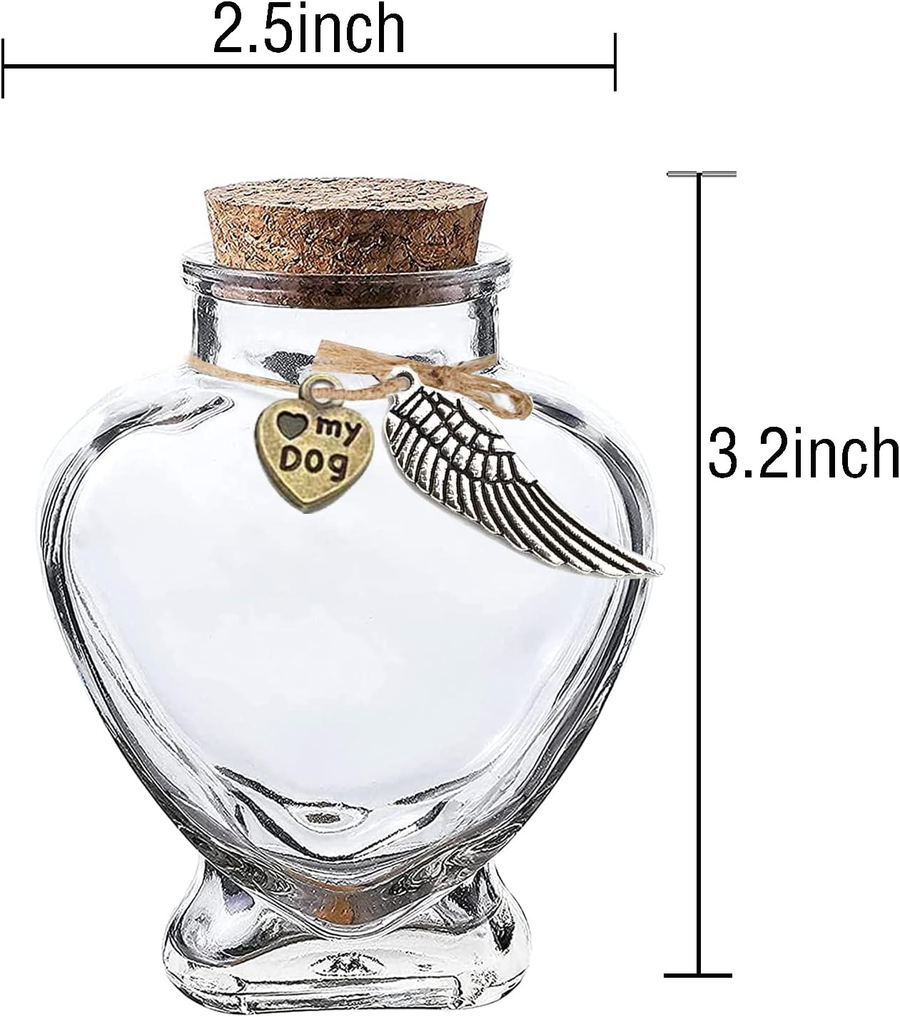 Memorial Bottle for Pet Hair，Pet Fur Memorial Fur Keepsake，Dog Cat Keepsake Fur,