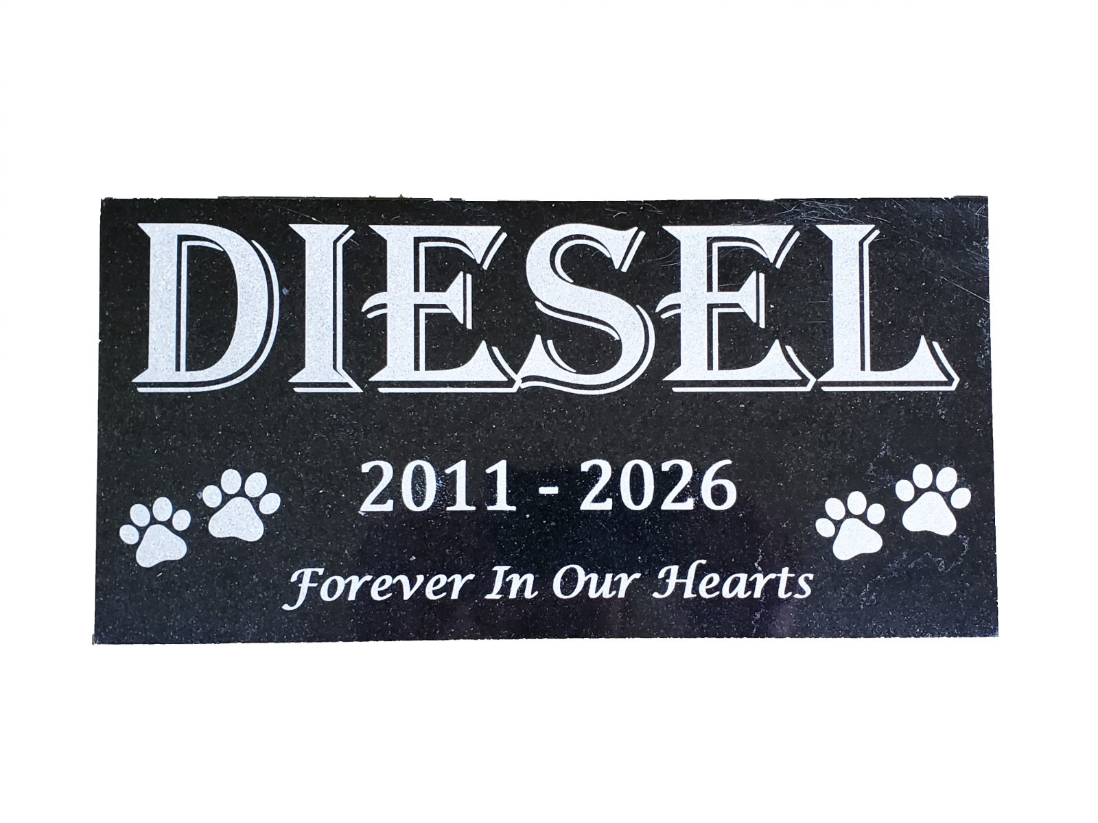 Grave Marker Headstone Garden Pet Loss Memorial Burial Stone Granite Plaque t24