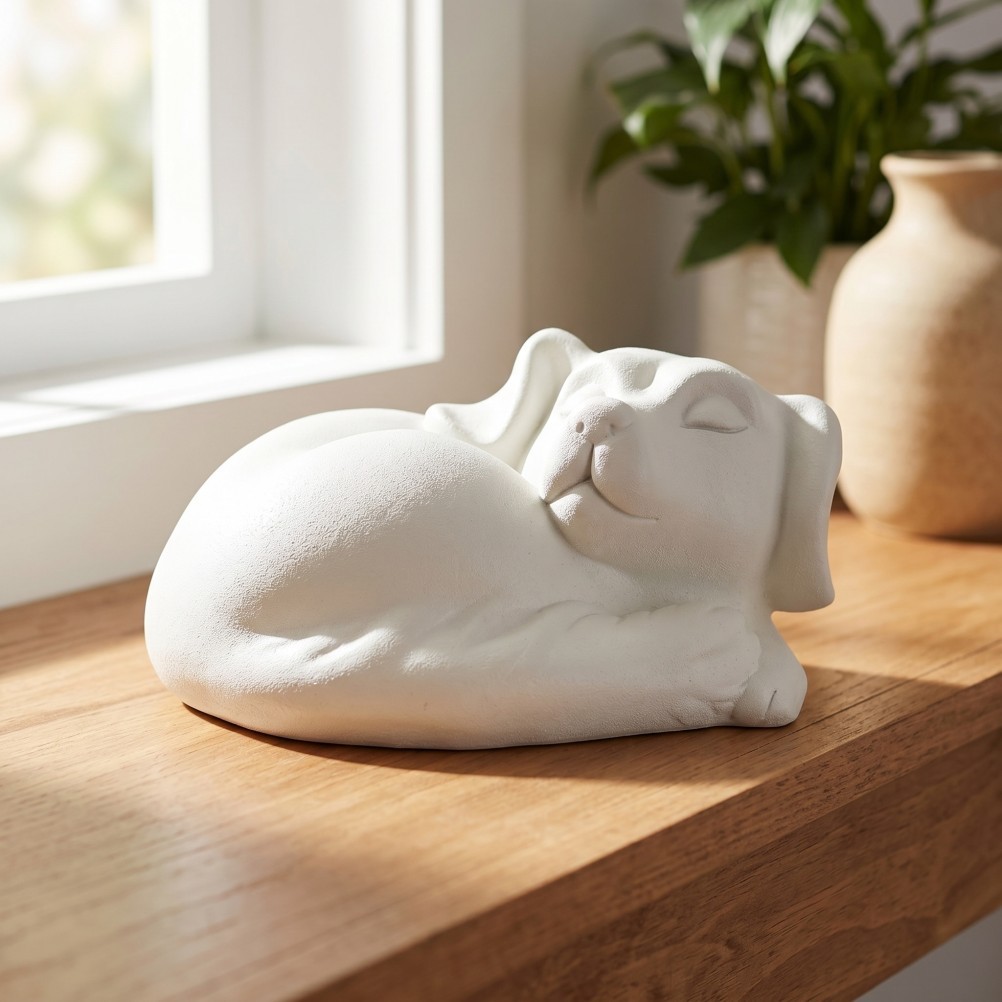 Dog Ashes Container Cat-shaped Urn Indoor Outdoor Home Decor Cremation