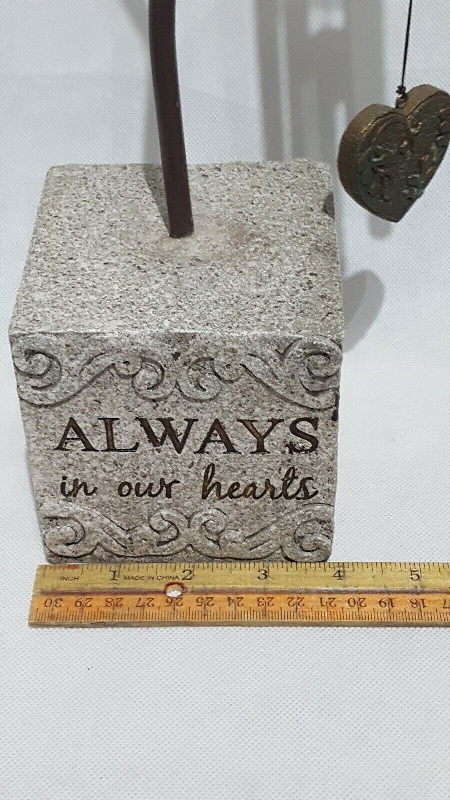 Pet Memorial Wind Chimes Gray – Dog Cat Loss Sympathy Remembrance Gift