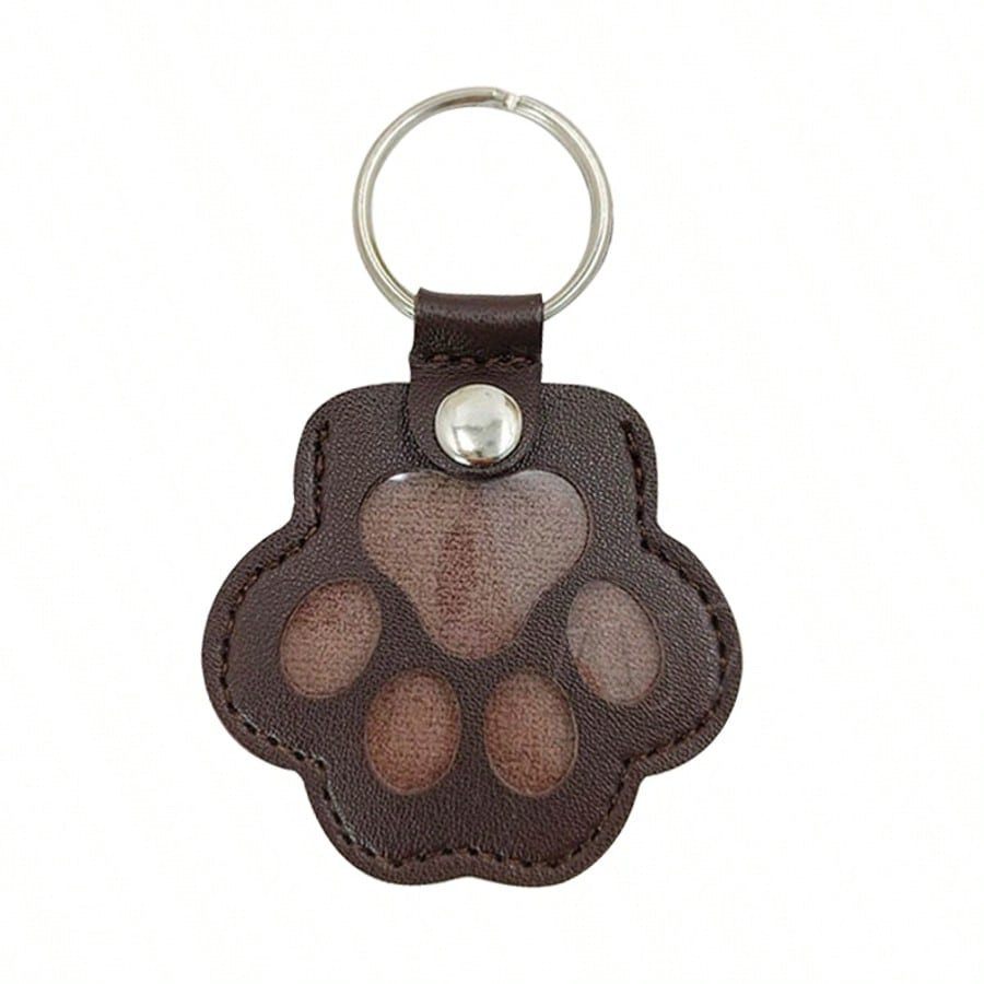 Pet Lost Hair Storage Keychain Cat & Dog Hair Memorial Bag Leather Pet Hair Bag