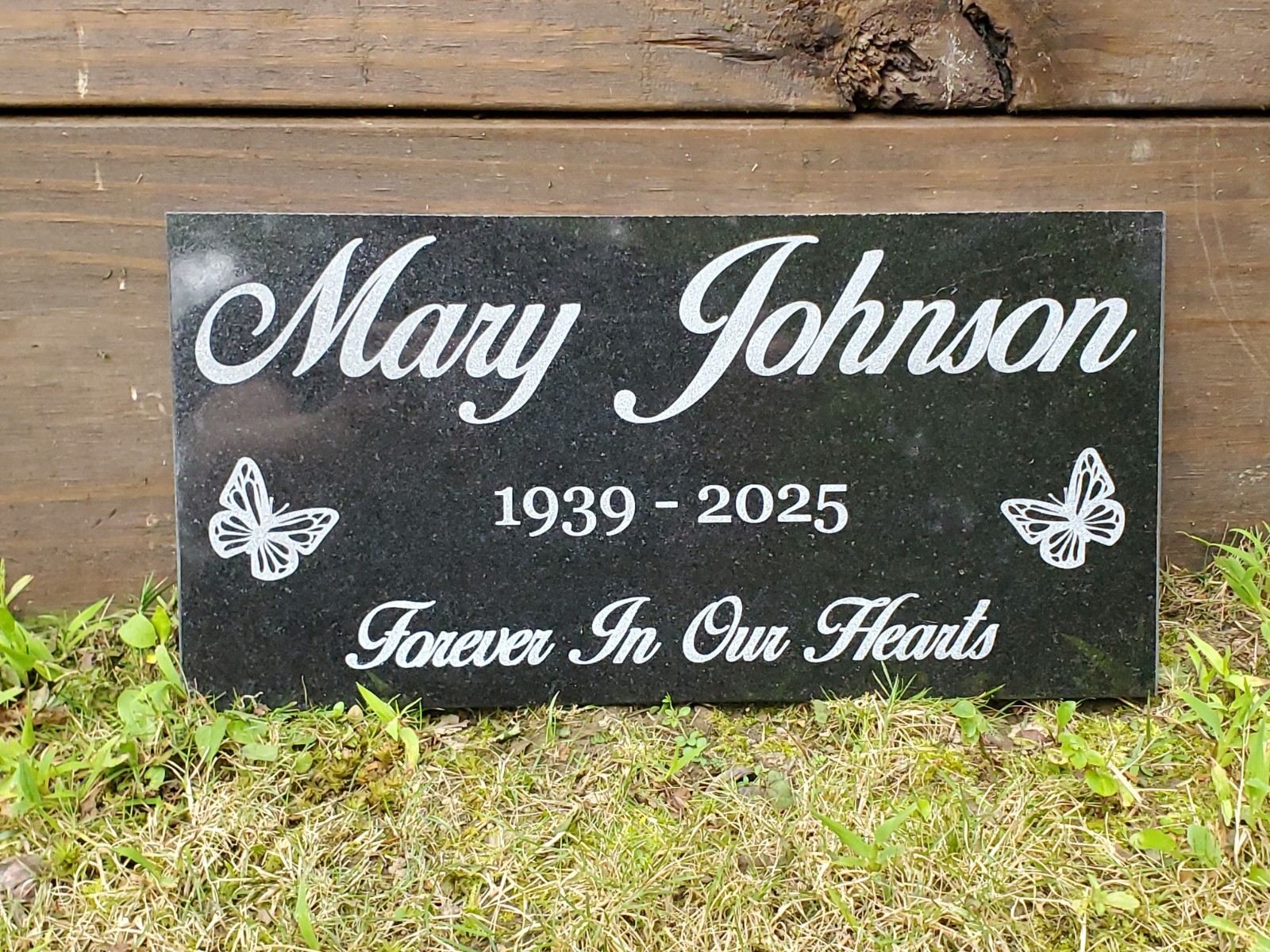 Loved One Memorial Grave Marker Headstone Garden Granite Stone Plaque loss t16