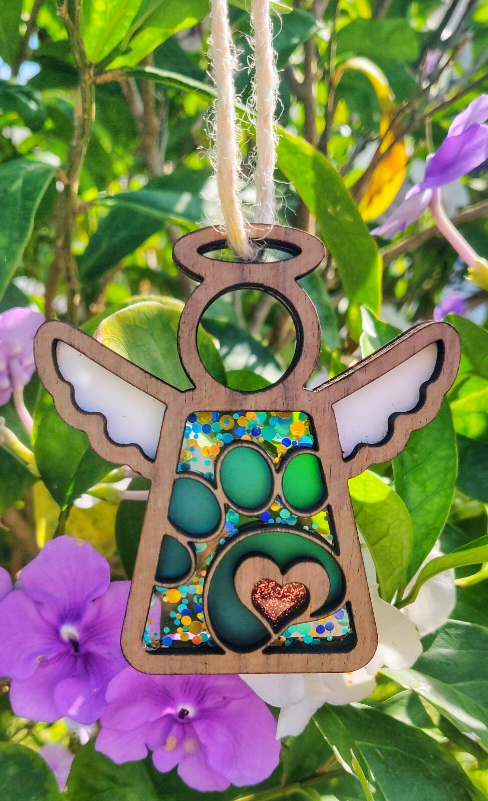 Angel Wing Dog Paw Memorial Ornament | Pet Memorial | Pet Loss