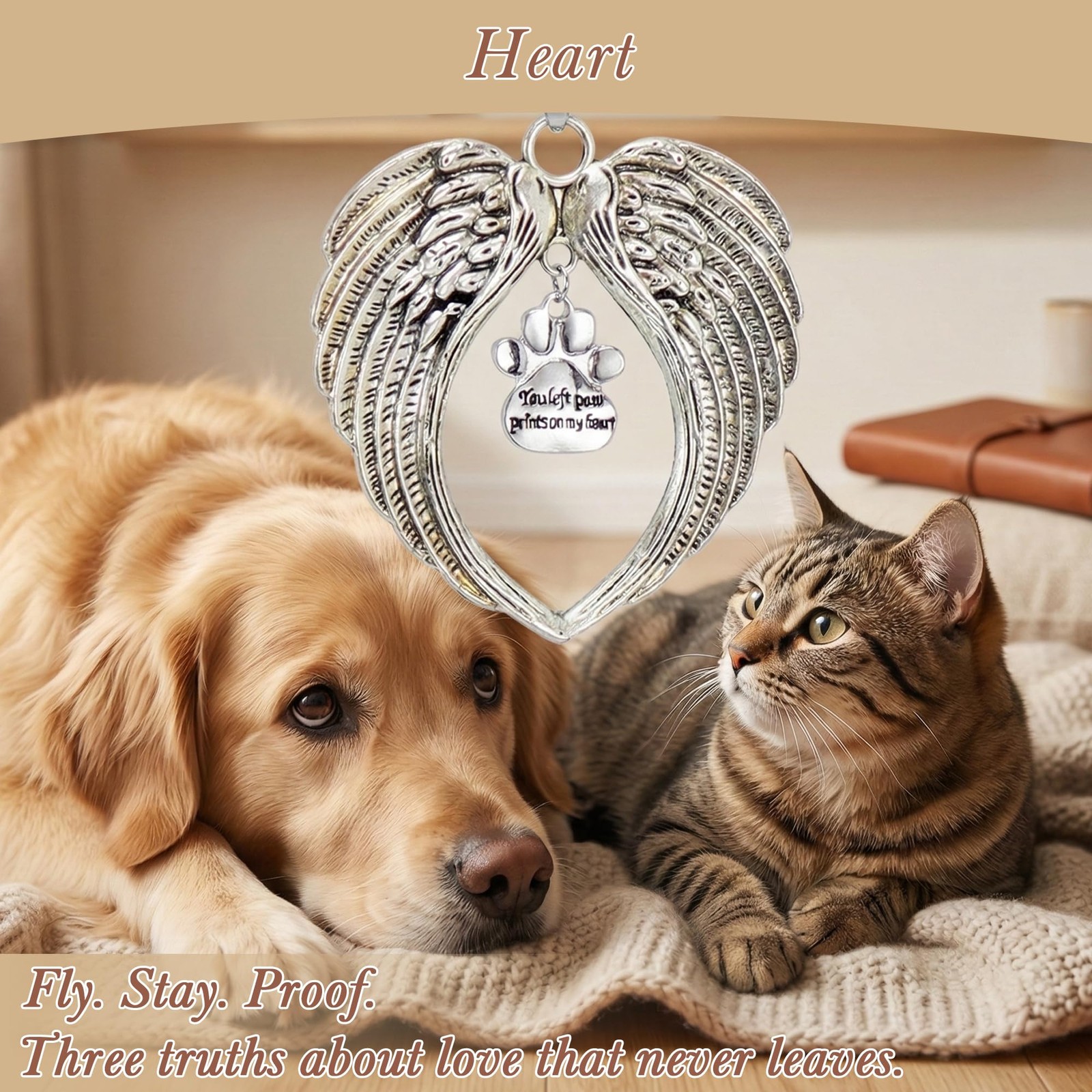 Handcrafted Pet Memorial Crystal Ornament Rainbow Prism Sun Catcher with Keep…