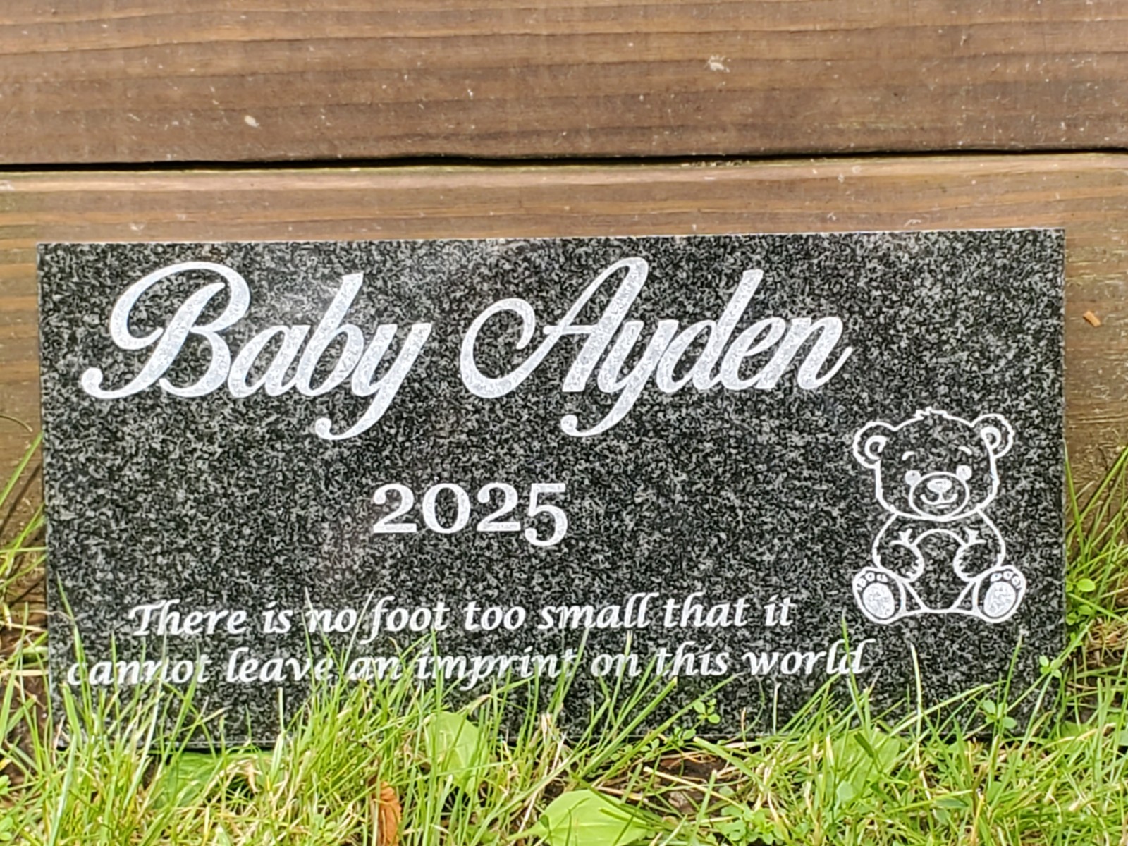 Custom Baby Grave Marker Custom Infant Headstone Child Garden Memorial Stone t15