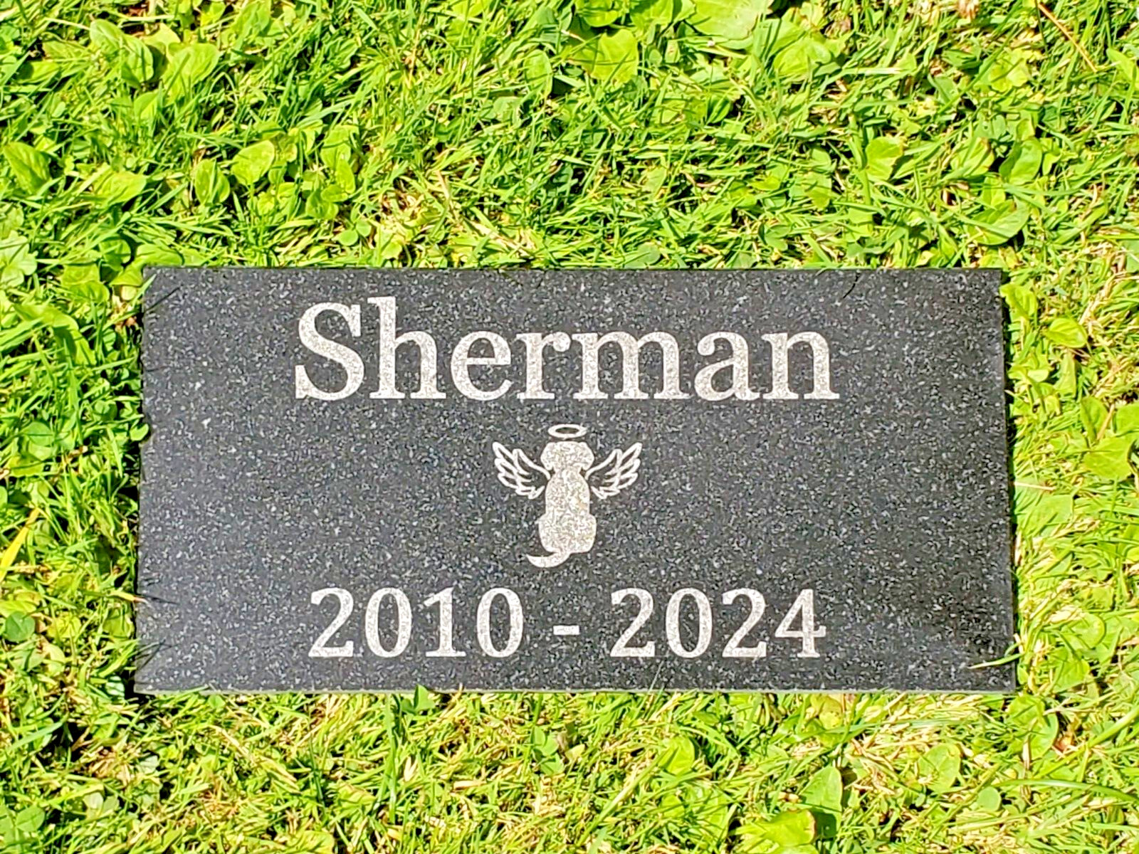 Dog Memorial Grave Stone Marker Tombstone Granite Headstone Pet Loss Gift t5