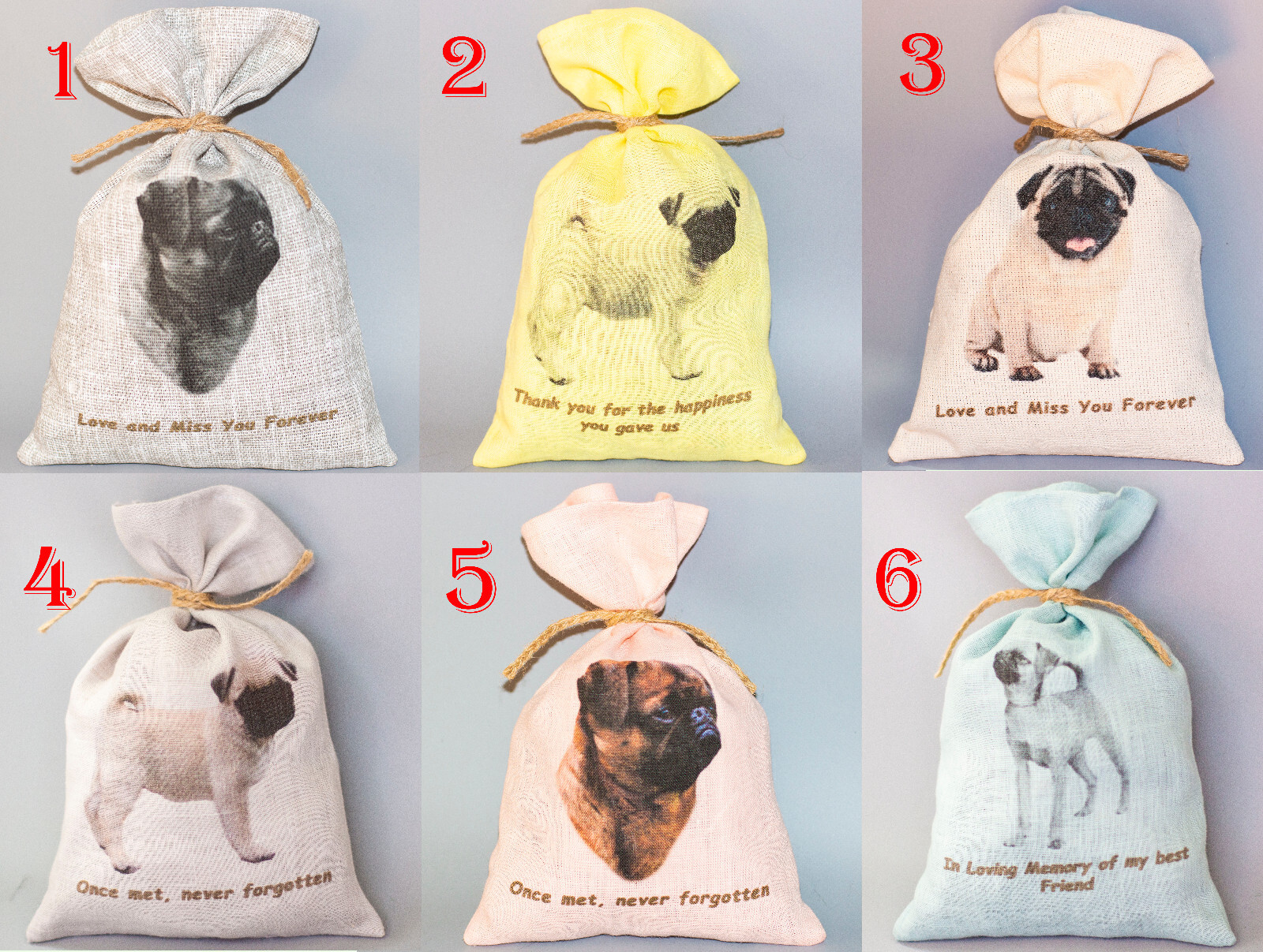 Pug Dog Urn For Pet Ashes Cremation Memorial Statue Animal Grave Decor Outdoor