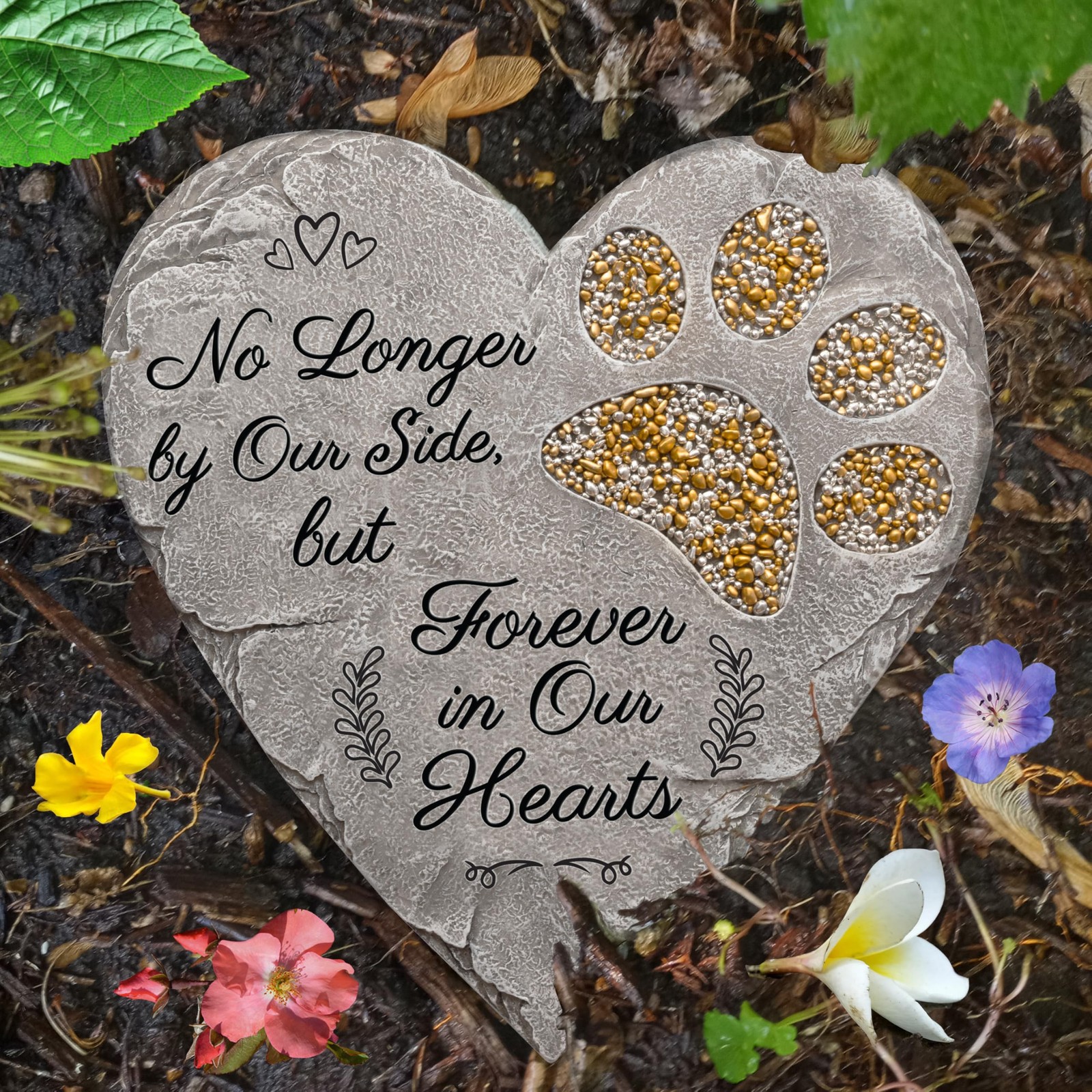 OBSI Dog Memorial Gifts for Loss of Sympathy Gift – Rainbow Bridge Gray