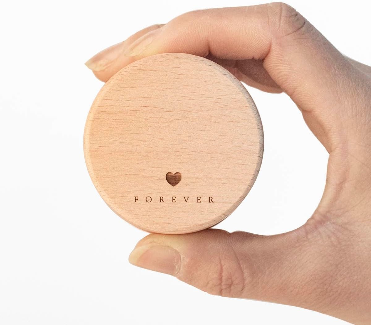 Compact Heart-Shaped Pet Keepsake Urn with Transparent Box – Perfect for Ashes