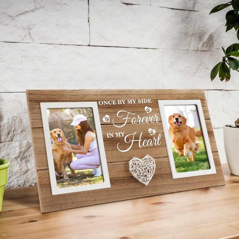 Dog Memorial Picture Frame, Pet Dog Memorial Gifts for Loss of Dog, Passed Aw…