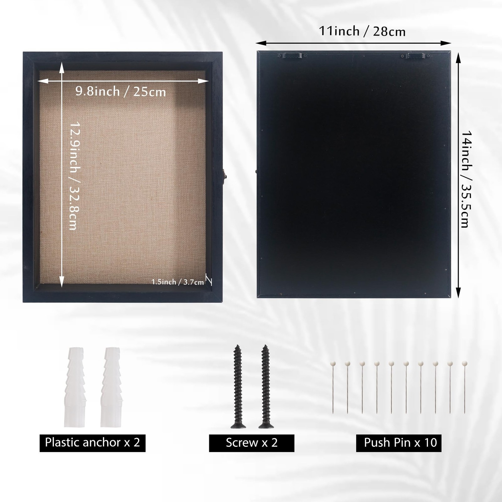 Pet Memorial Shadow Box 11×14, Pet Memorial Dispaly Case Picture Frame Dogs a…