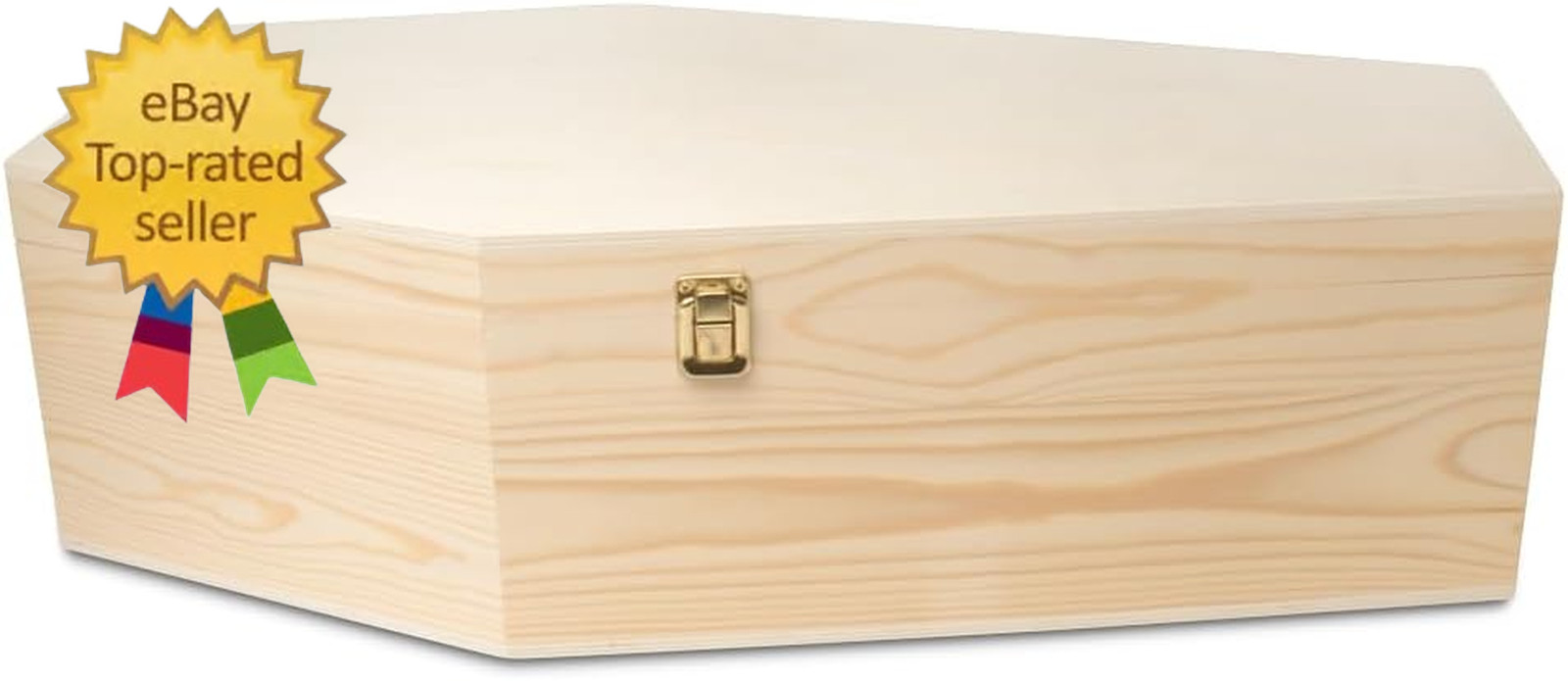 Pet Casket – 30″ Wooden Burial Box for Dogs and Cats, Strong and Safe Baltic Bir