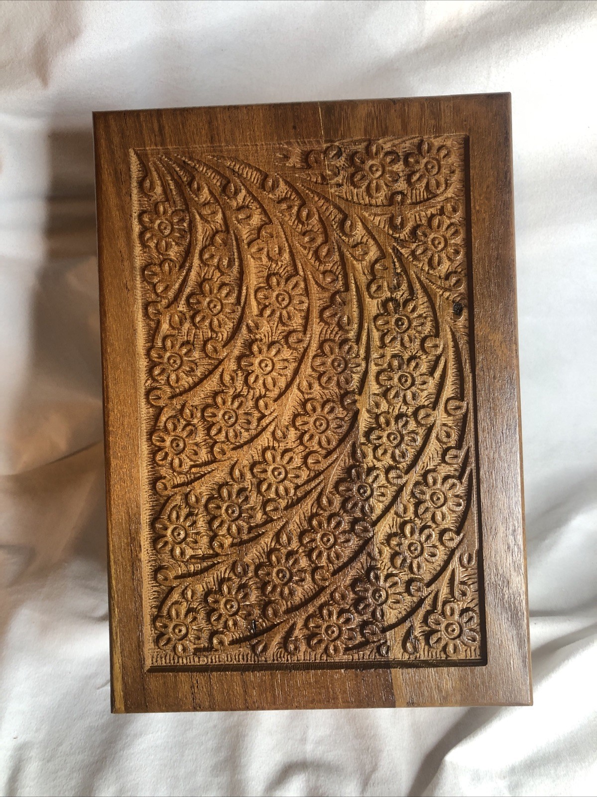 Wooden Urn Box for Human Ashes Cremation 6.5″x9″ Urn Box Decorative Urn Pet