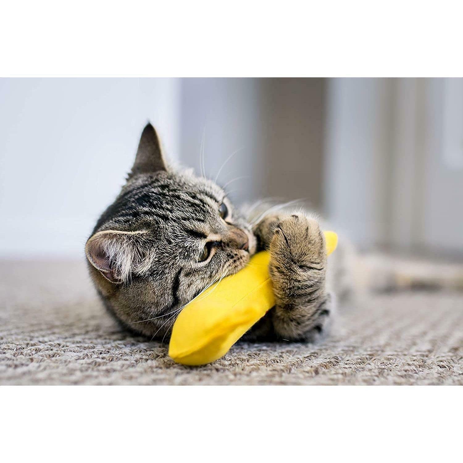 YEOWWW! Organic Catnip Banana Cat Toy – 3 Pack – Leaf & Flower DuckyWorld