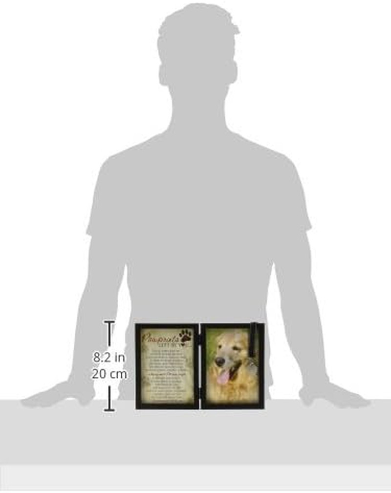Pet Memorial Photo Frame – Sympathy Keepsake with Engravable Tag & Poem