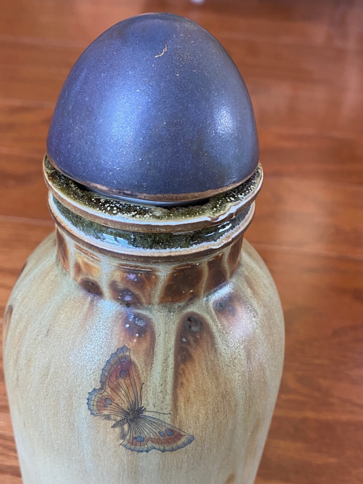 UNIQUE Handmade / painted Ceramic Cremation Urn for Pet – Vintage