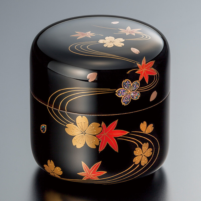 Yutori Beauty of the Four Seasons (color:BK) Small Keepsake Urn for Human Ashes