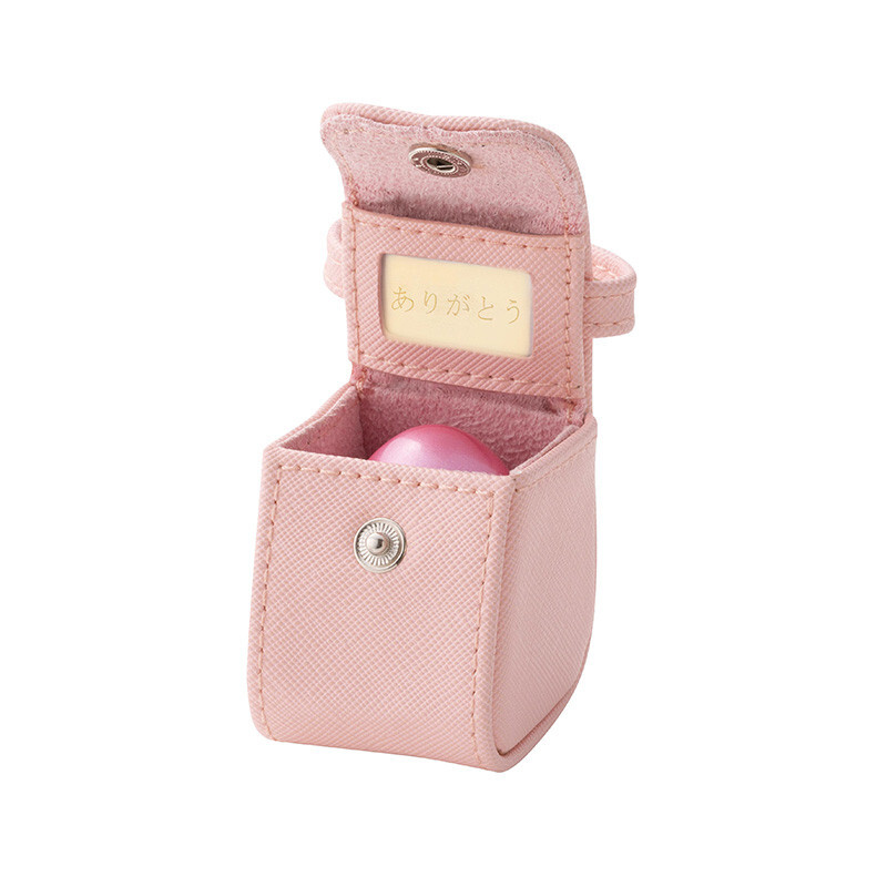 Popo Color:Pink Small Keepsake Urn for Human Ashes Brass with Mini Pouch