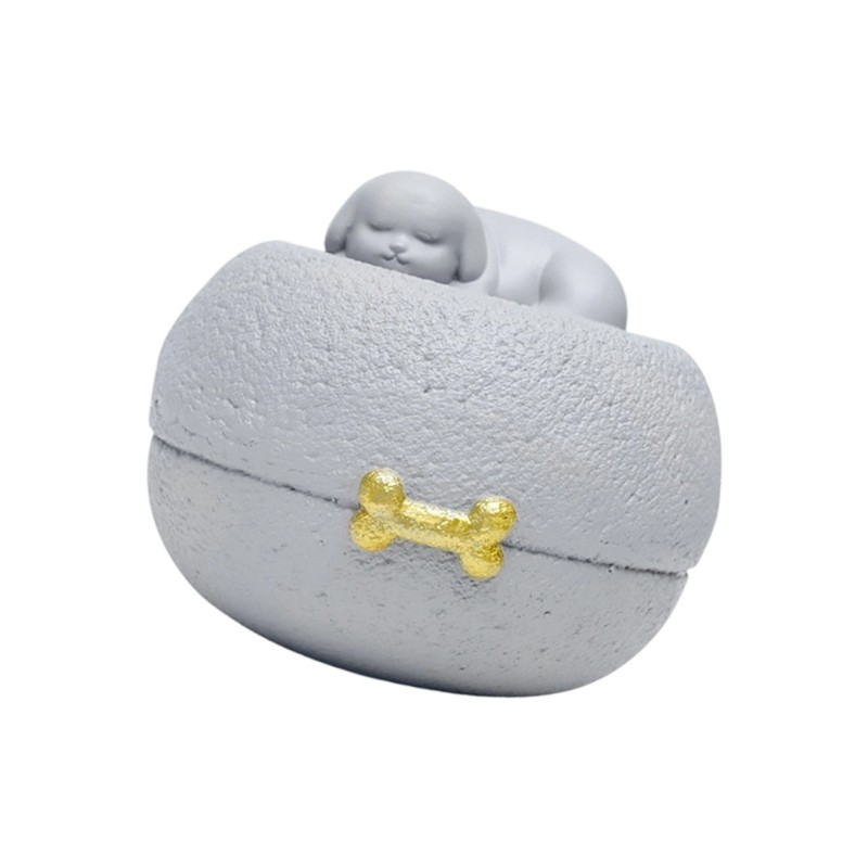 Elegant Pet Memorial Urn For Dog Cats Ashes Storage Resin Keepsakes Container