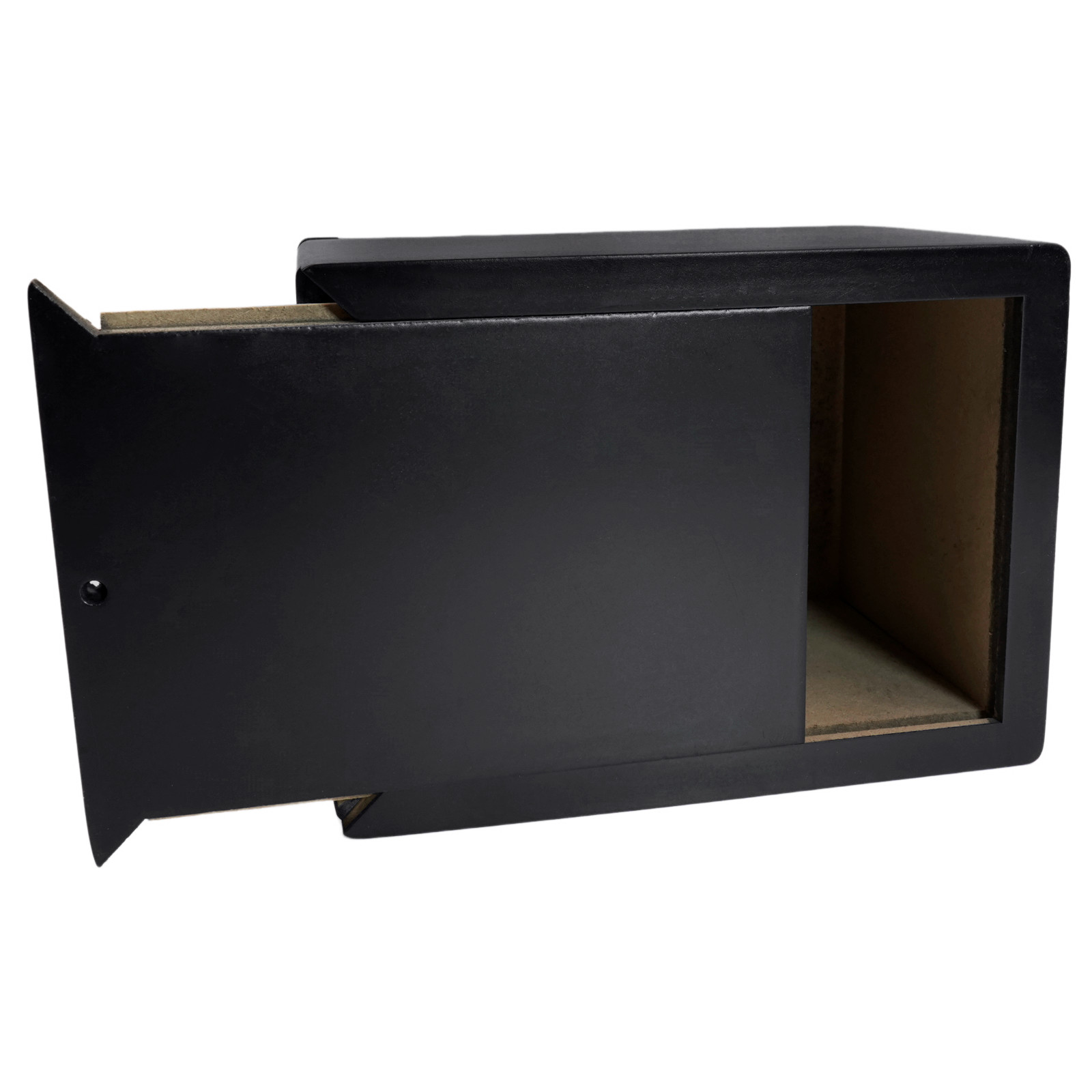 5 x 4.8in Black Wooden Funeral Cremation Urn with Photo Frame For Dogs And Cats