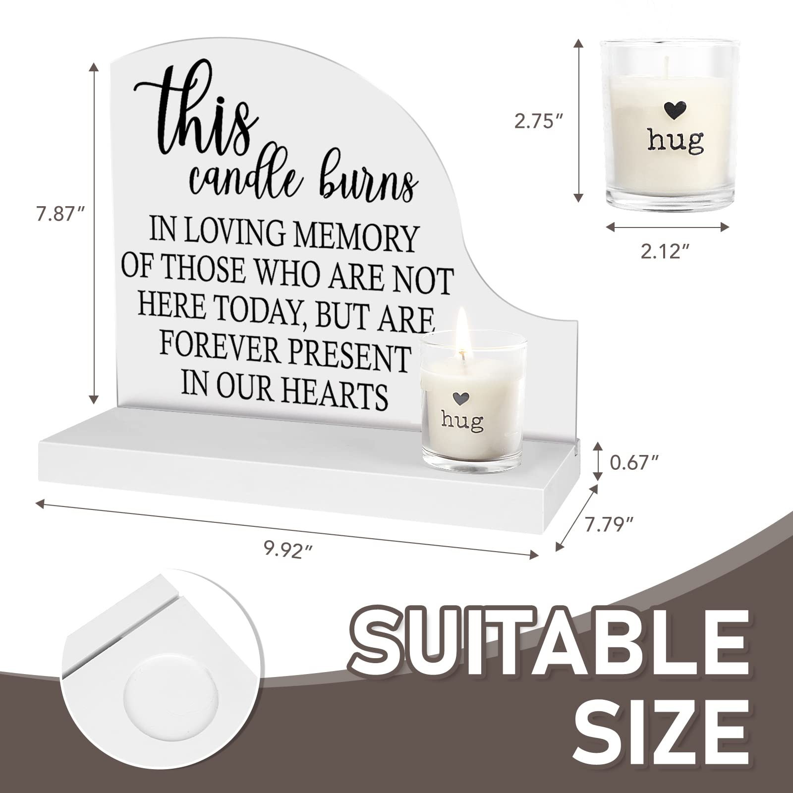 Wedding Remembrance-Sympathy Gifts Memorial Candle – Gifts for Loss of Loved …