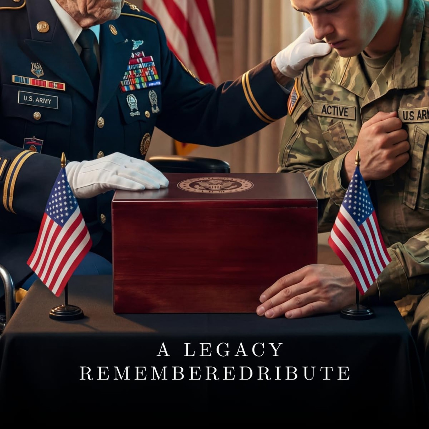 Bey-Berk Officially Licensed U.S. Army Military Urn – Large Cremation Urn for…
