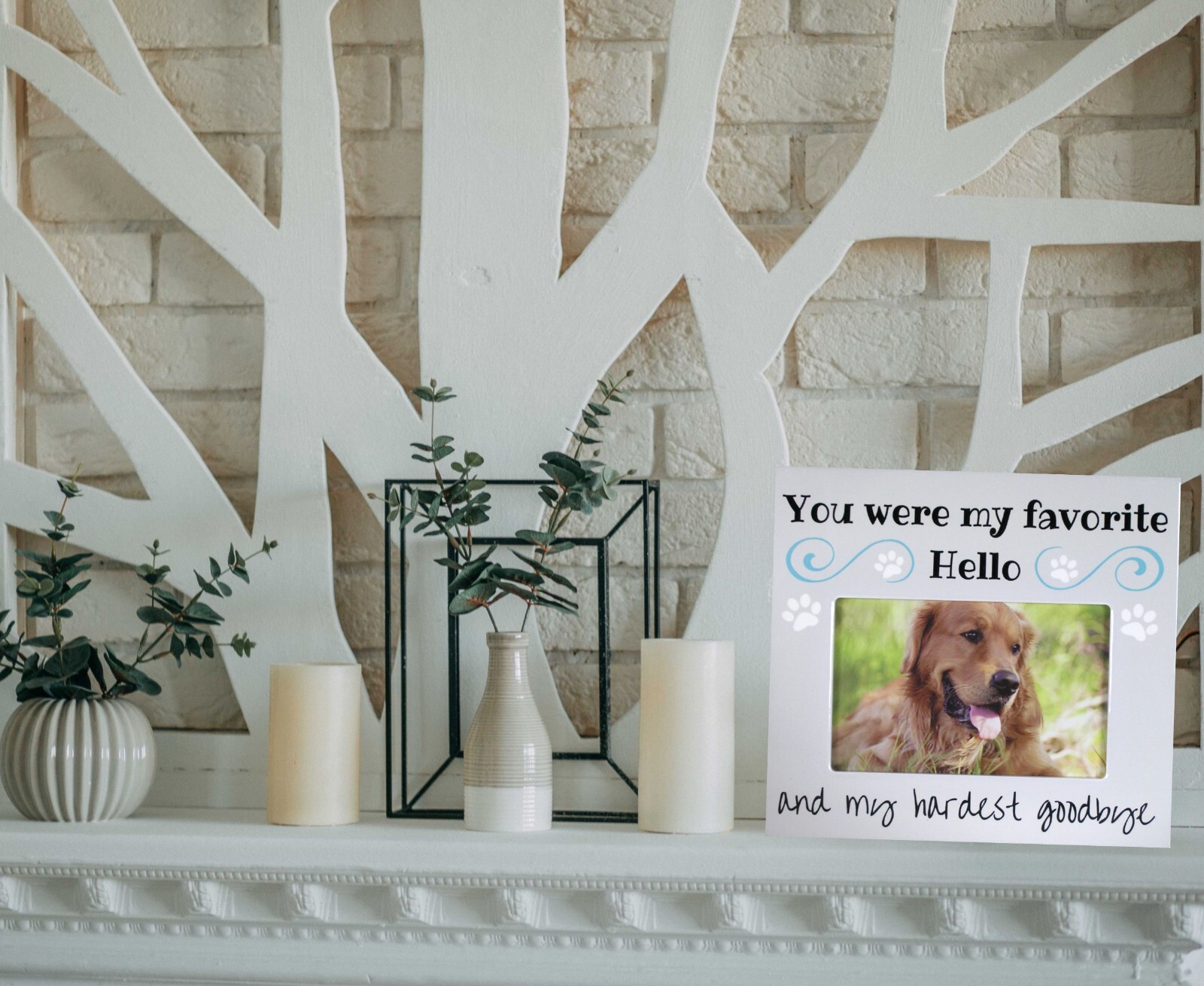 Pet Remembrance Gift – Pet Memorial Picture Frame -Bereavement Photo Frame #2355