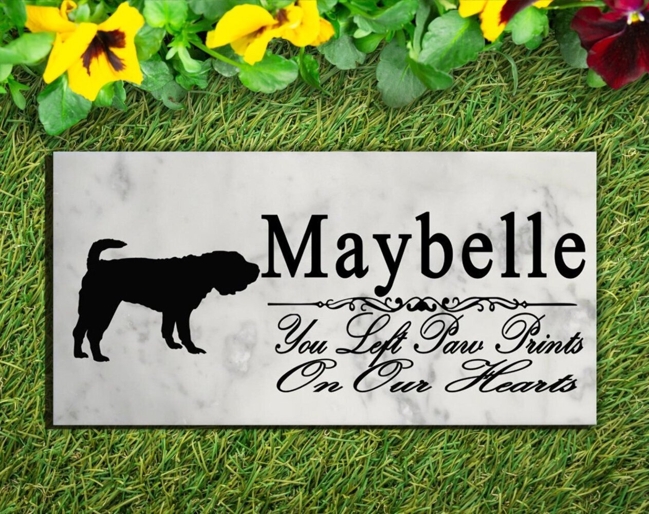 Shar Pei Memorial Stone PERSONALIZED Dog Garden Plaque Rock Grave Marker Outdoor
