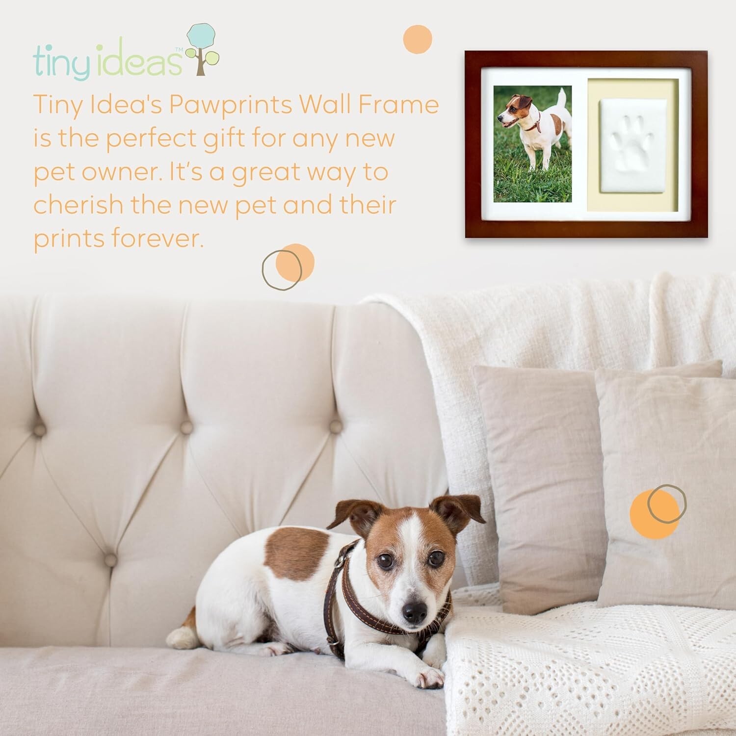 Non-Toxic Paw Print Keepsake Kit – Wall-Mounted Design for Lasting Pet Memories