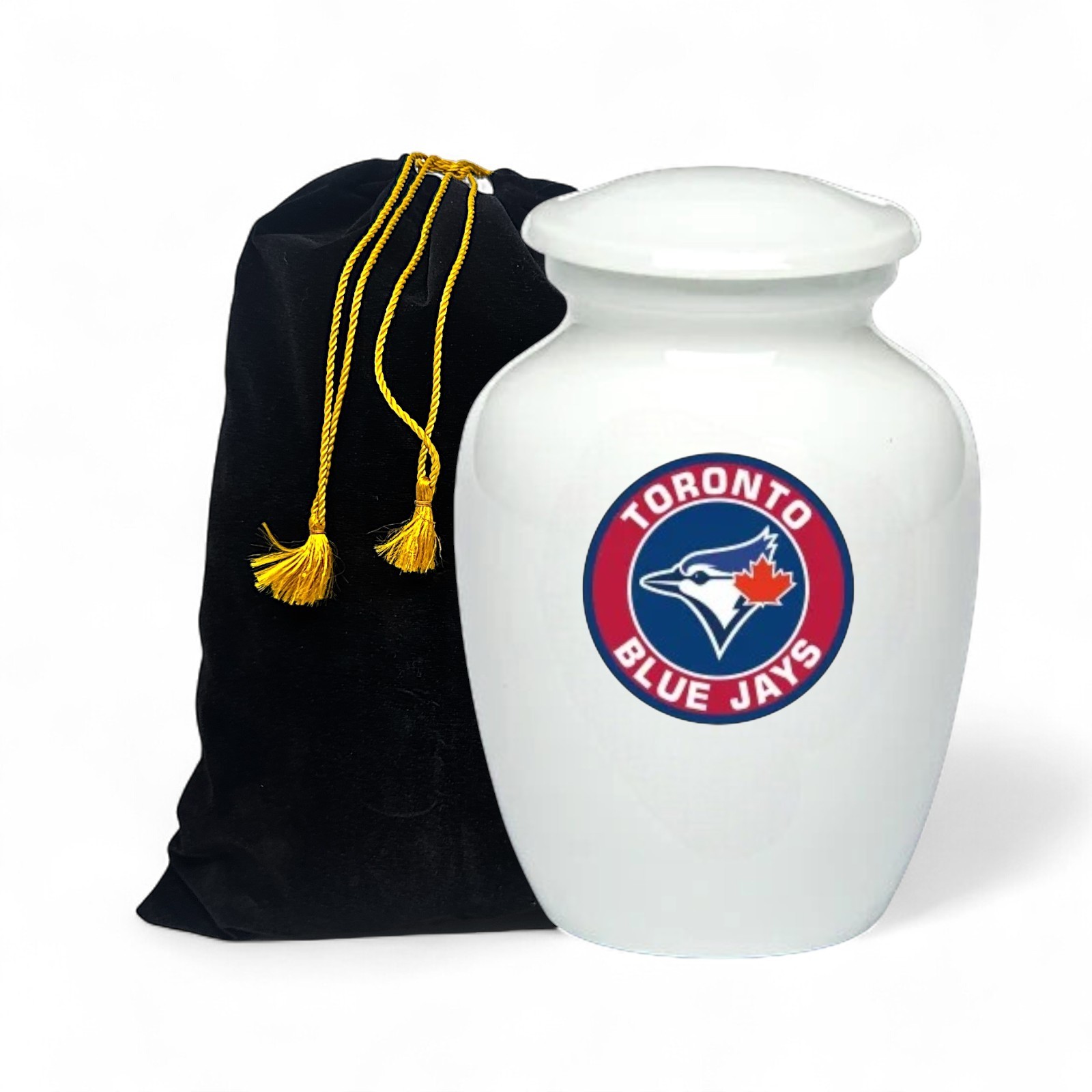 Toronto Blue Jays Baseball Style Cremation Urn Adult Ashes Metal Urns (8 Inch)