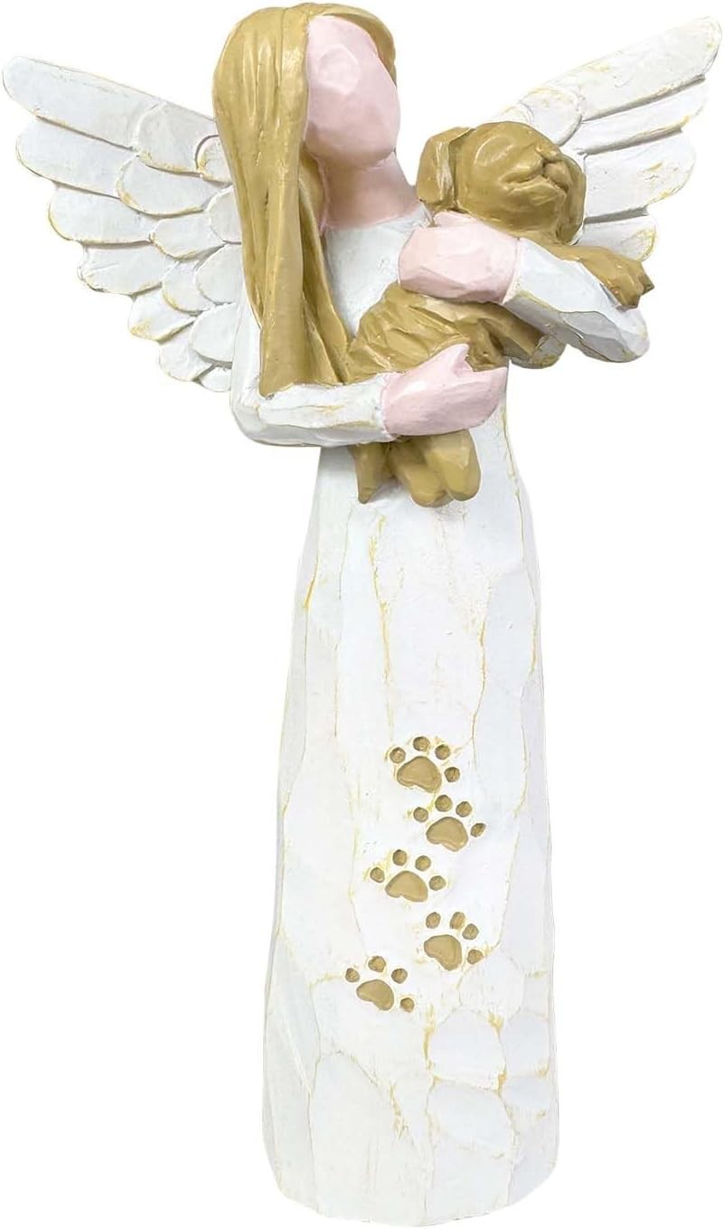 Dog Angel Figurines, Pet Memorial Gifts，Expresses Relationship with a Much-Loved
