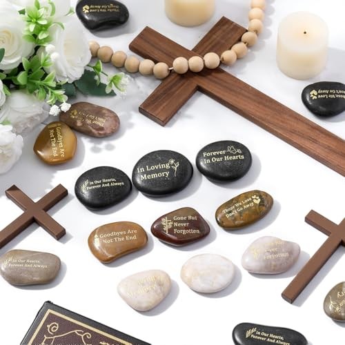 Pcs Memorial Stone 1.97 Inch Celebration of Life 1.97 inches 60 Deep Color
