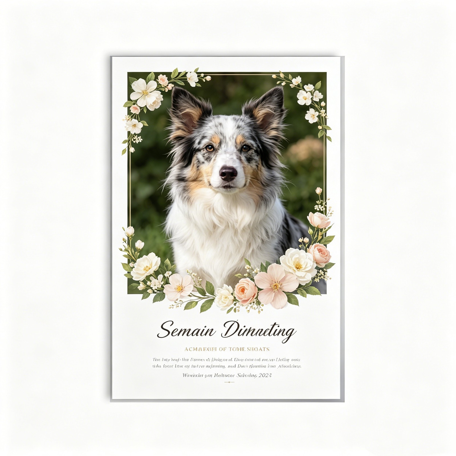Acrylic Custom Pet Dog Cat Memorial Photo Name Keepsake Gift for Owner