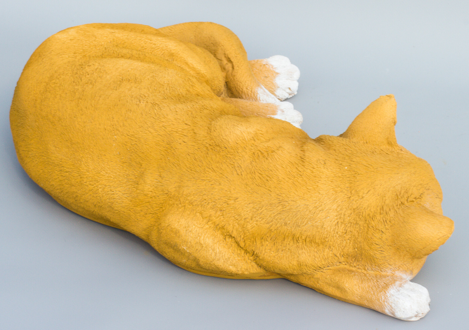 Sleeping Cat Memorial Statue Garden Large Pet Sculpture Grave Ornament Animals