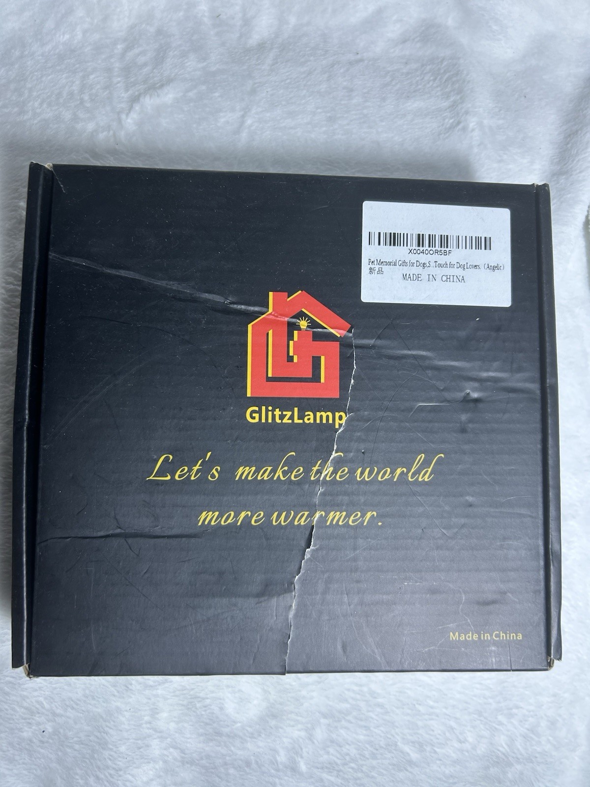 Glitzlamp Pet Memorial Staind Glass Wind Chime New