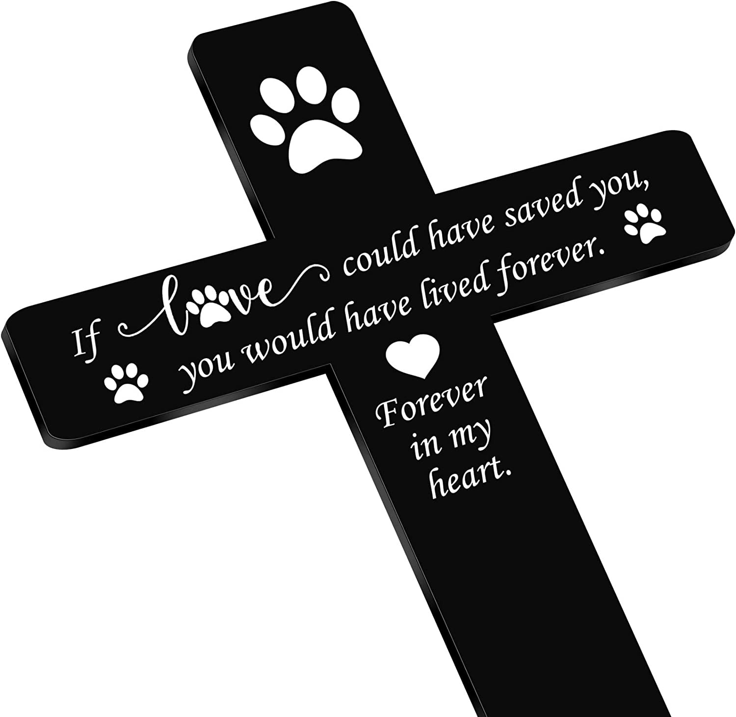 Pet Grave Marker Memorial Gifts Pet Loss Stake Memorial Plaques for Outdoors Gar