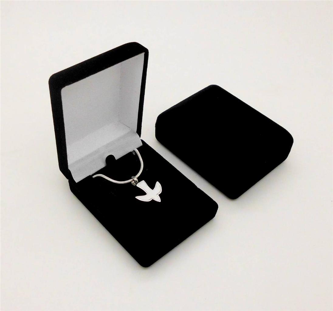 316L Stainless Steel White Dove Memorial Keepsake Cinerary Urn Pendant Jewellery
