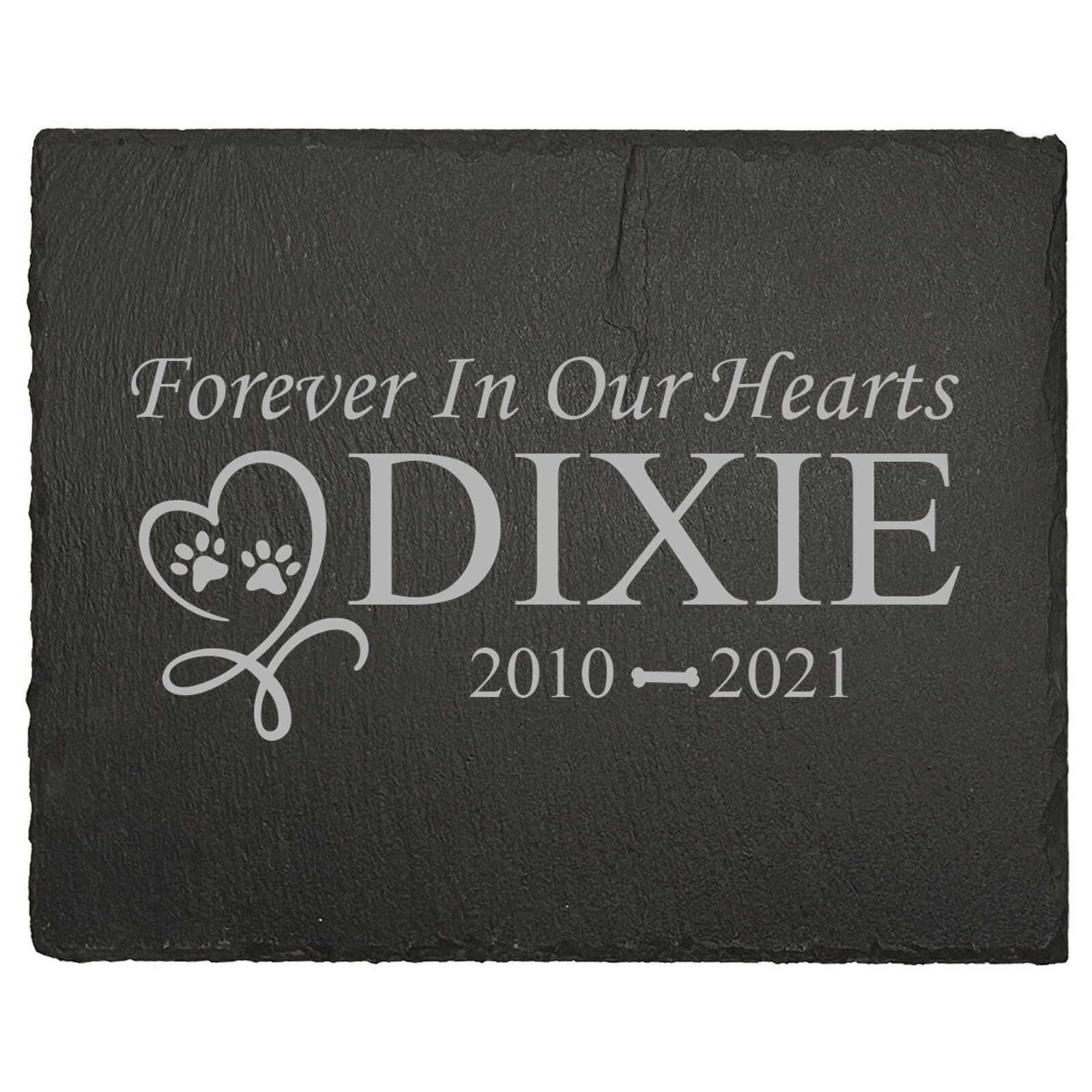 Personalized Pet Memorial Stone Marker for Dog or Cat