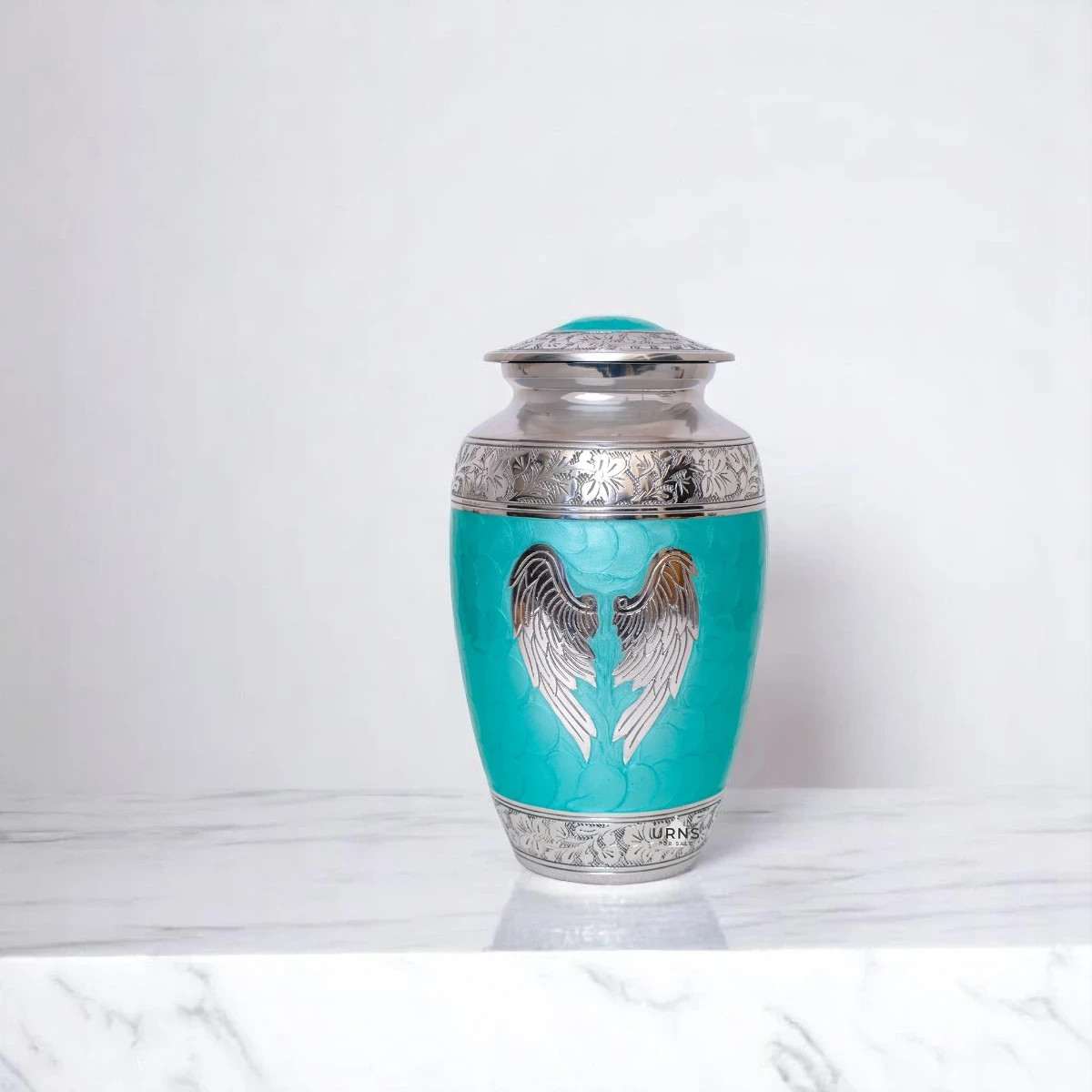 Guardian Wings Serenity Green Angel Wings Cremation Urn for Sale