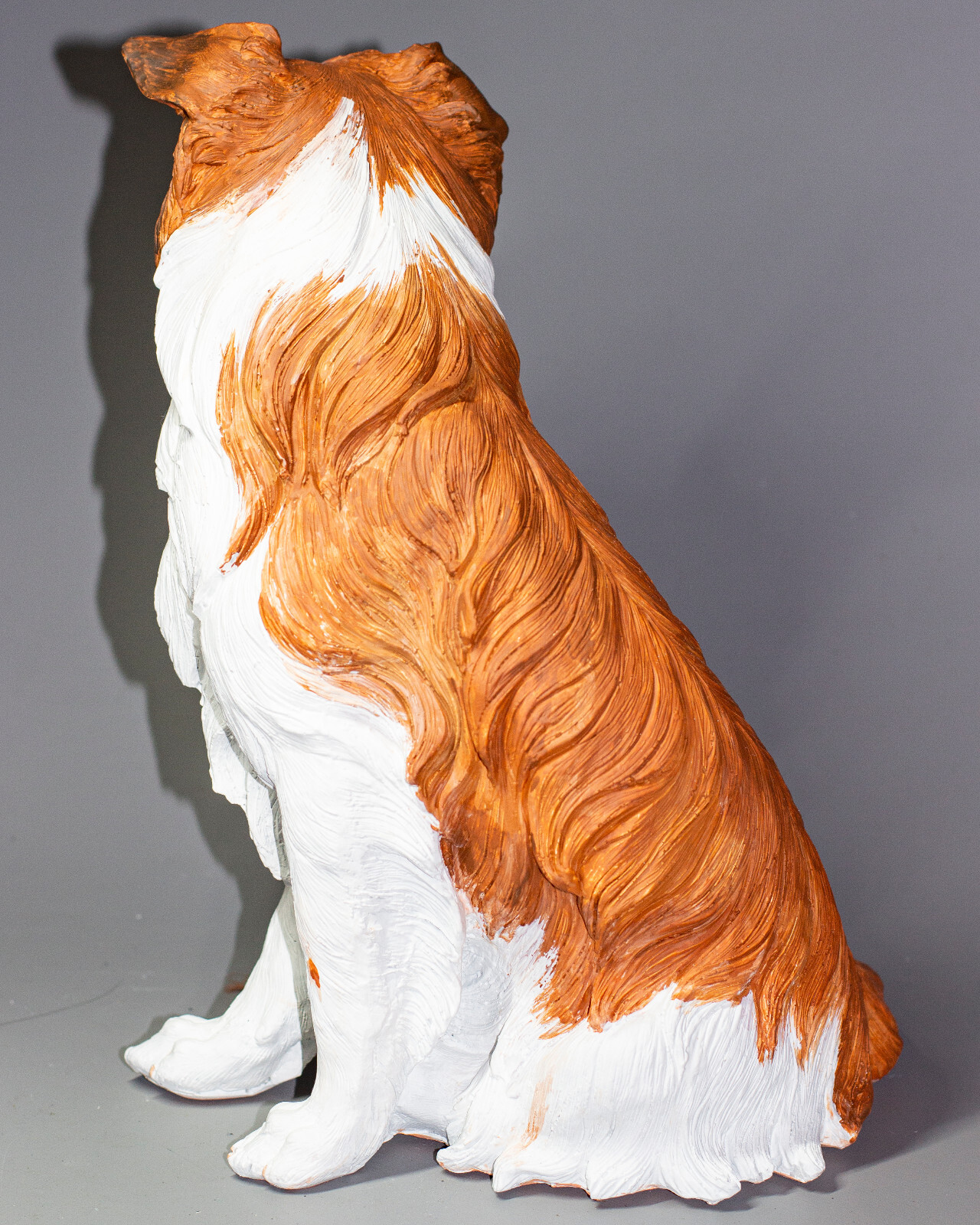Unique Urn Dog Ashes Border Collie Memorial Statue Pet Grave Decor Figure Animal