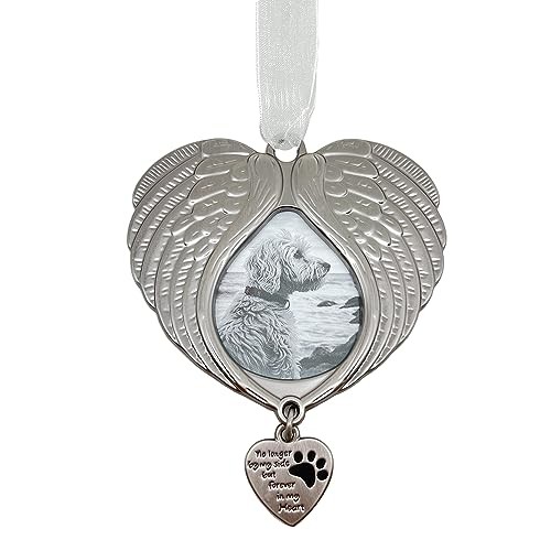 K9King Pet Memorial Ornament – Antique Dog Angel Wings Christmas Decor