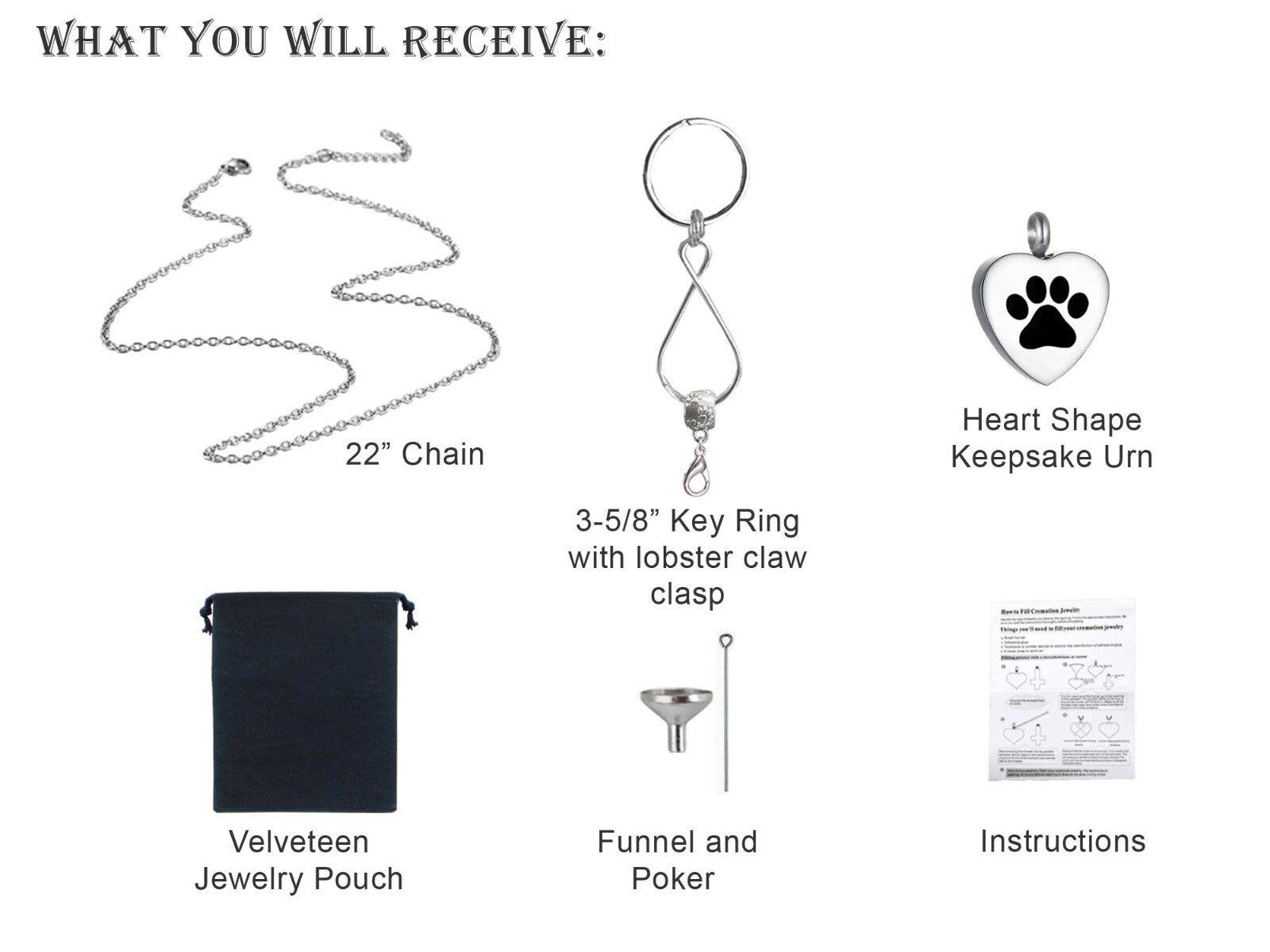 The Hardest Goodbye Pet Keepsake Urn Interchangeable Necklace or Key Ring
