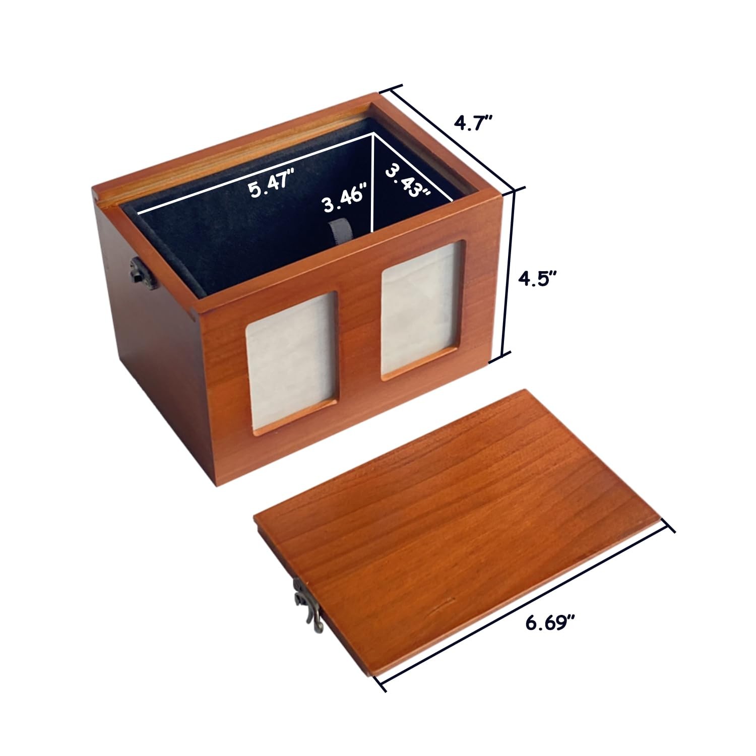 Pet Urns for Dog Cremation With Photo Frame – Wooden Box for Ashes, Cat Urns,…