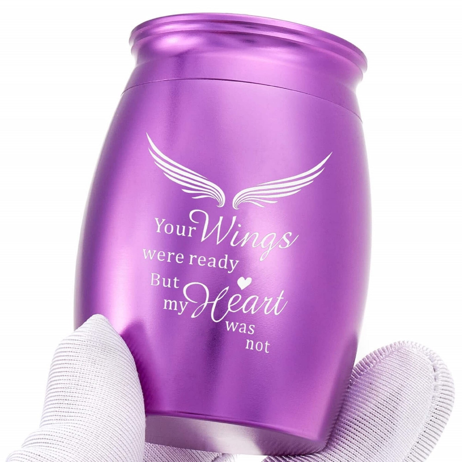 Mini Keepsake Urn for Adult Ashes Female/Mom/Women/Grandma with Angel Wings, …