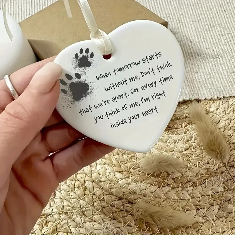 When Tomorrow Starts Without Me Pet Loss Memorial Acrylic Hanging Ornament