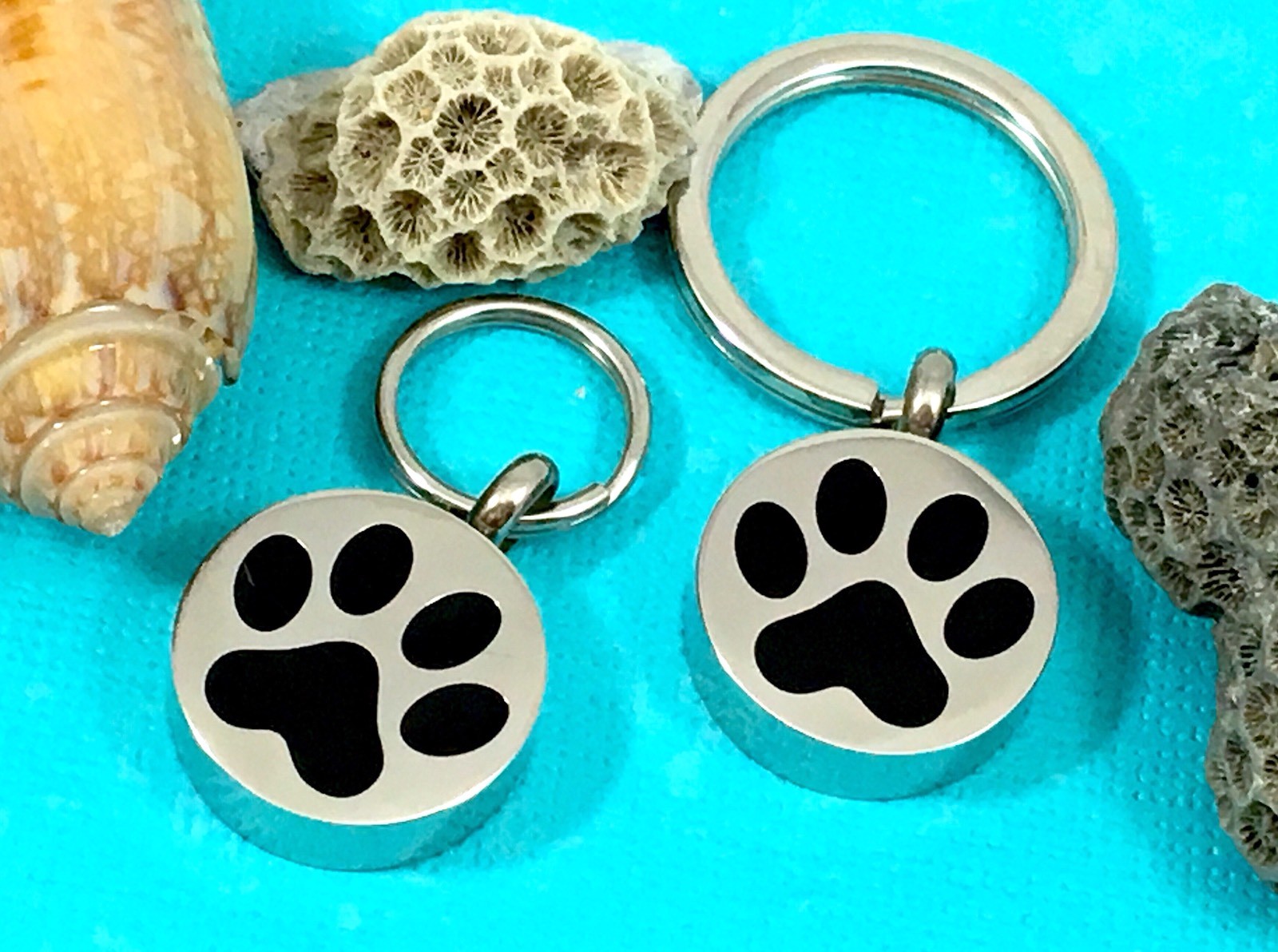 Paw Print Cremation Necklace Jewelry Pendant Urn for Ashes Pet Dog Cat Memorial