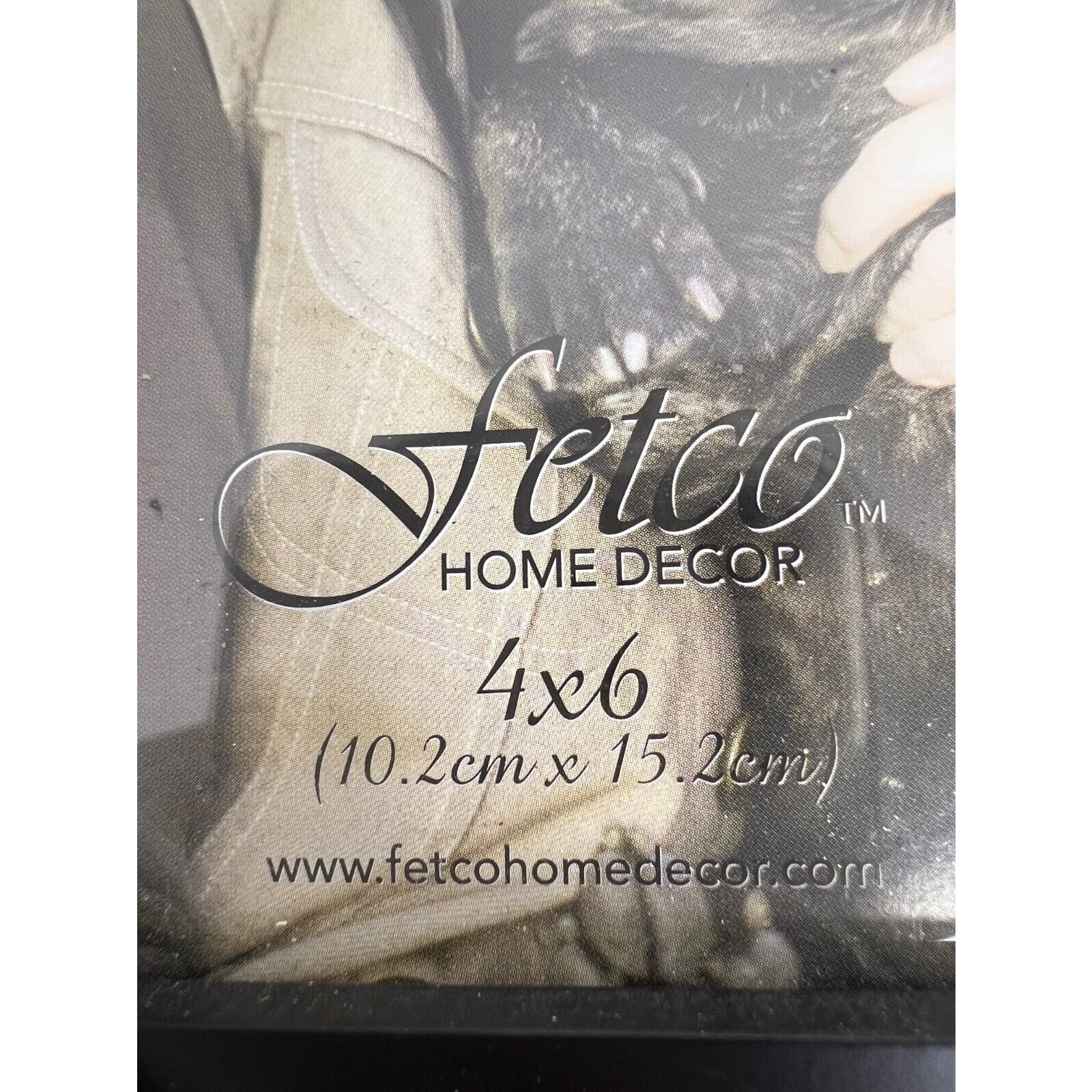Fetco 4X6 Good Dog Picture Frame Black Metal Pawprint Pet Memorial NWT