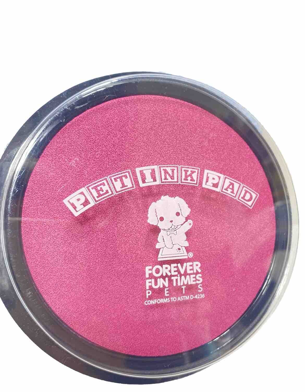 Pet Ink Pad Pink Ink For Dogs Paws Cats & Other Animals , Keepsake Paw Pad New